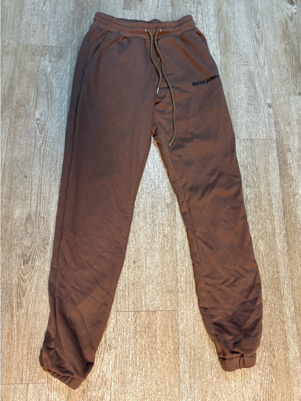 SIXTH JUNE MENS BROWN JOGGERS SIZE S